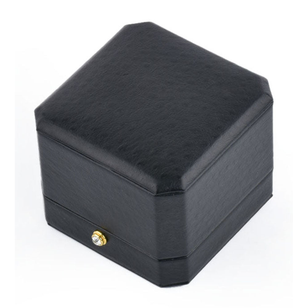 ring box - 12pcs Black Ring Boxes Display Box LB04R-BK W BK open view