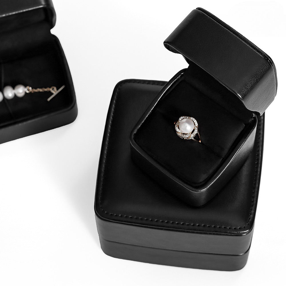 ring box and bracelet box - 500pcs Leather Box Ring Bracelet C00249 product view 10