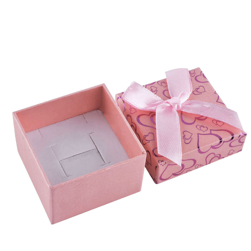 ring box - 24pcs Gold Cardboard Ring Boxes B15-22-MX2 side view