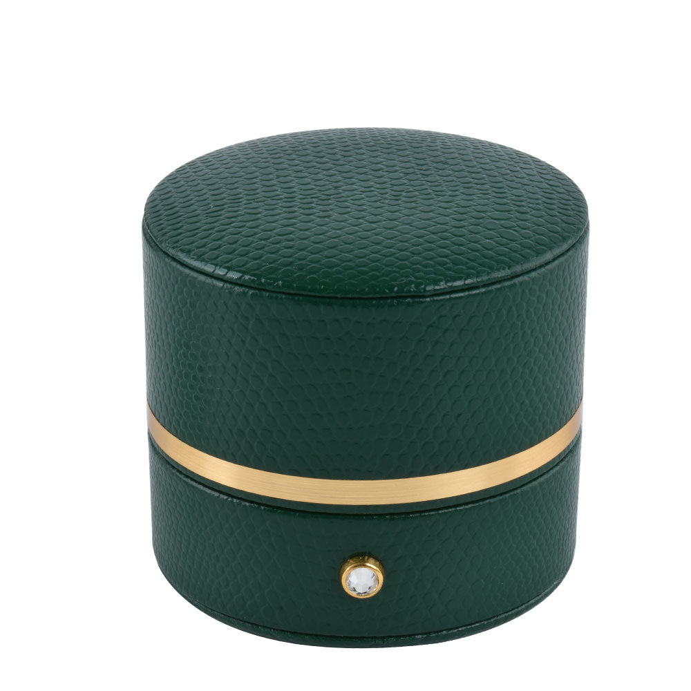 ring box - 6pcs Green Ring Boxes L022R-G open view