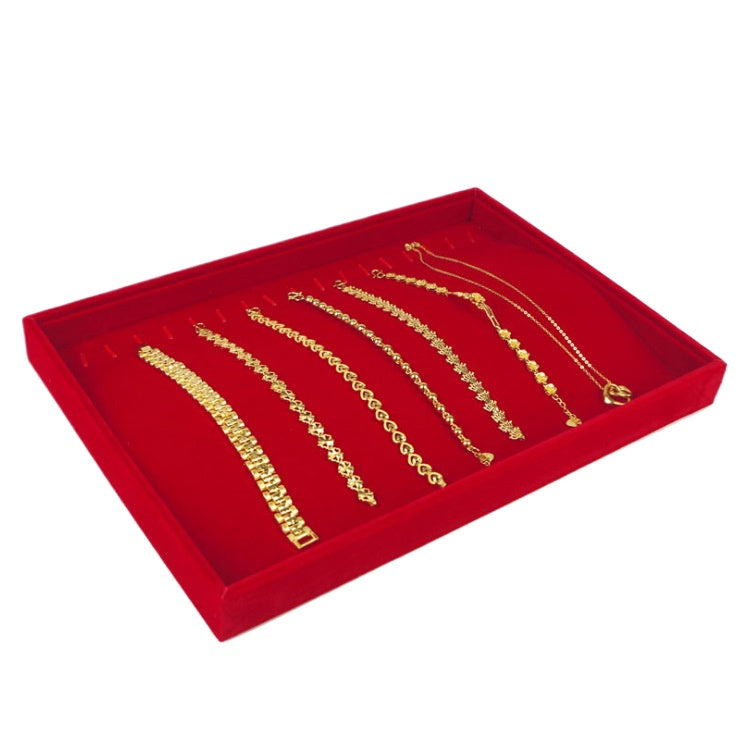 ring box and necklace box - Red Gold Tray Box Necklace Ring C00016 detail view