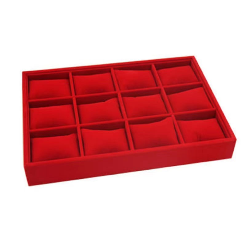 ring box and necklace box - Red Gold Tray Box Necklace Ring C00016 product view 09