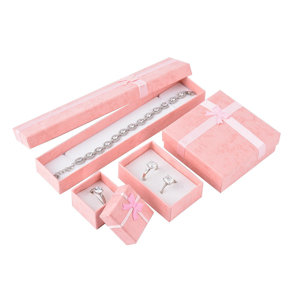 ring box - 24pcs Pink Ring Boxes B10-22-PEA product view 05