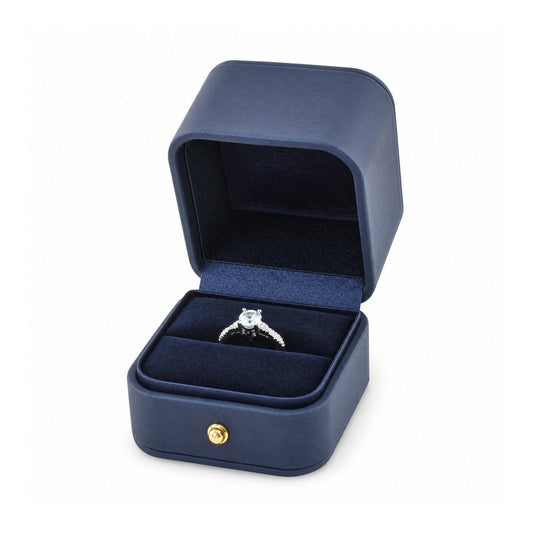 ring box - PU Ring Box P12R-ML BK front view