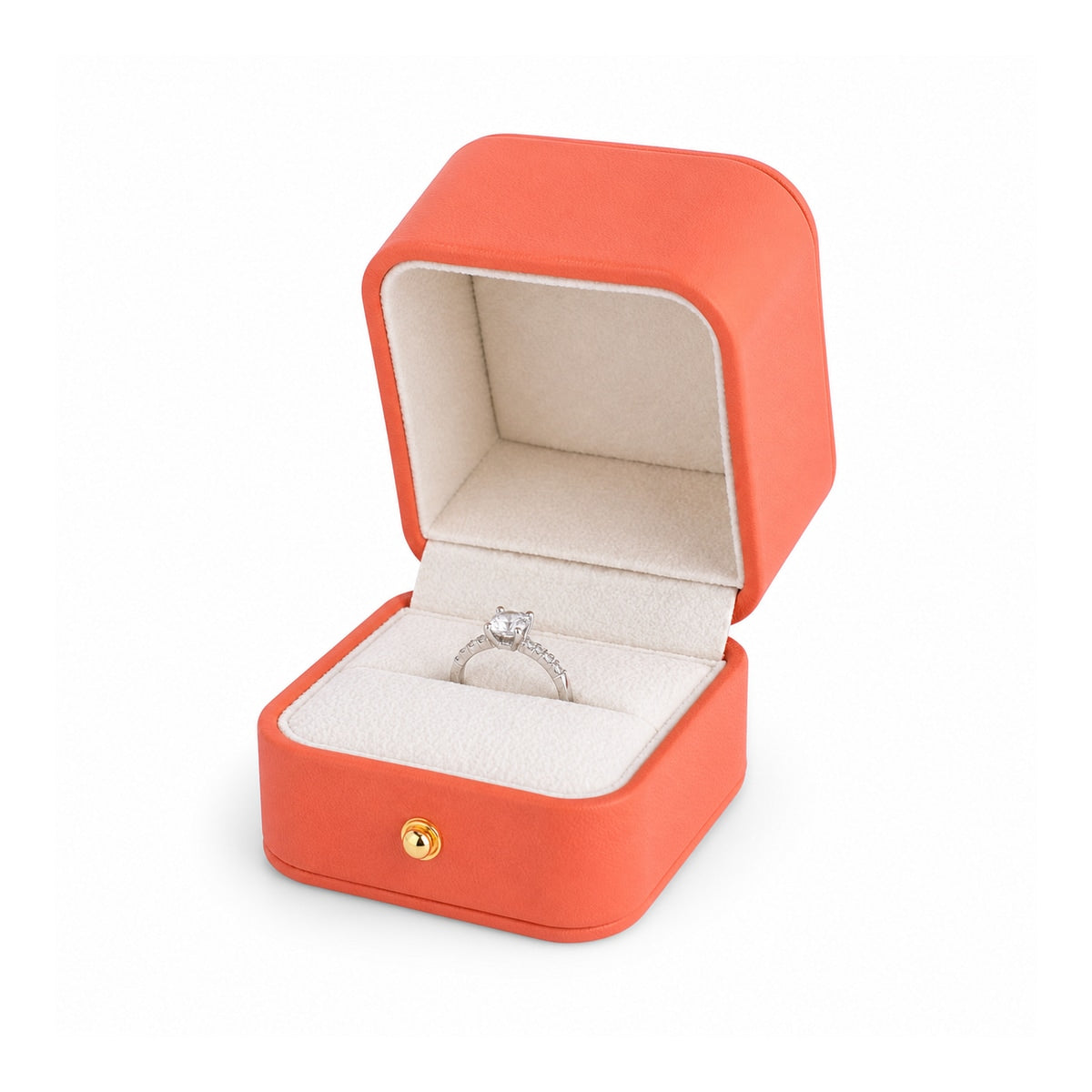ring box - PU Ring Box P12R-O BE front view