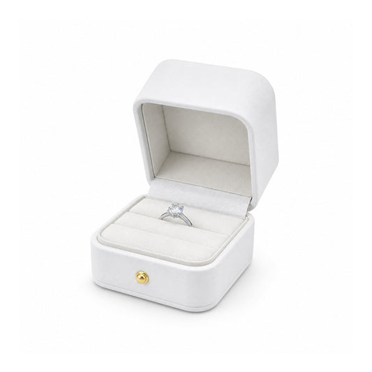 ring box - PU Ring Box P12R-W W front view