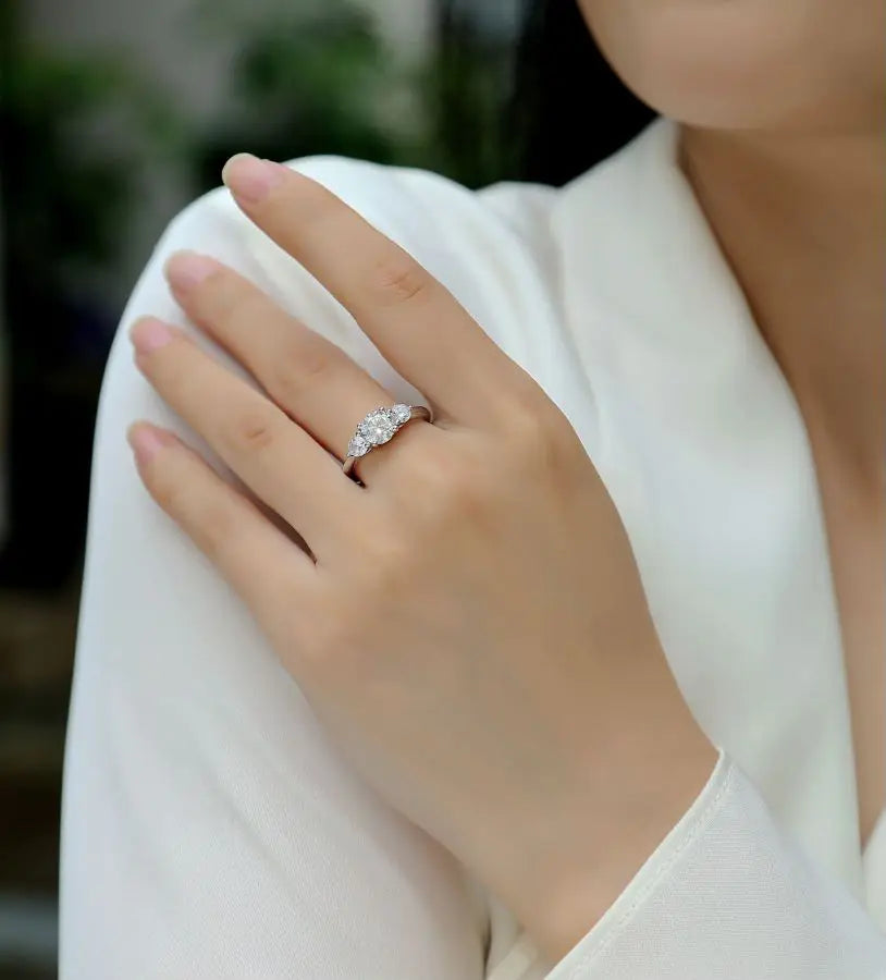 ring box and sterling silver jewelry - 925 Silver White Ring Box SLM0114R-White-6 product view 05
