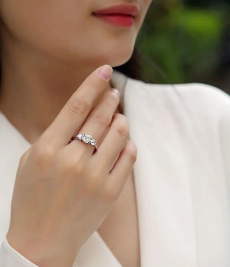ring box and sterling silver jewelry - 925 Silver White Ring Box SLM0114R-White-6 product view 06