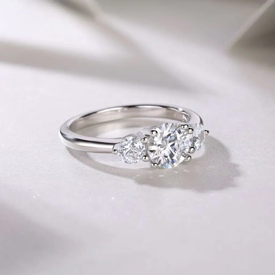 ring box and sterling silver jewelry - 925 Silver White Ring Box SLM0114R-White-6 side view