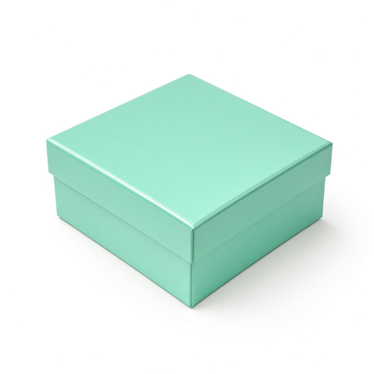 ring box - T Blue Glossy Compact Ring Cotton-Filled Jewelry Box 100-Piece Pack BX2834TG open view