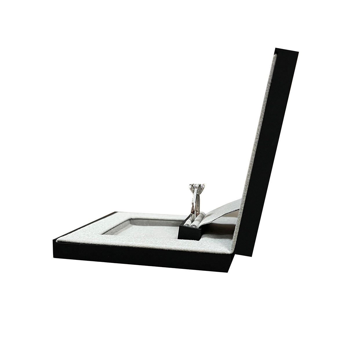 ring box - 48pcs Ring Box PL022R-BK GR open view