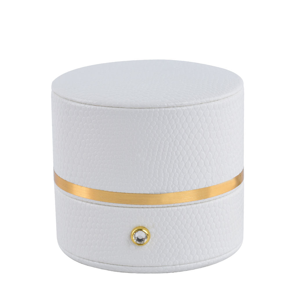 ring box - 6pcs White Ring Boxes L022R-W open view