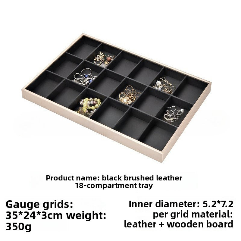 ring display and bracelet display and necklace display - Leather Tray Necklace Ring Bracelet DC0002 product view 21