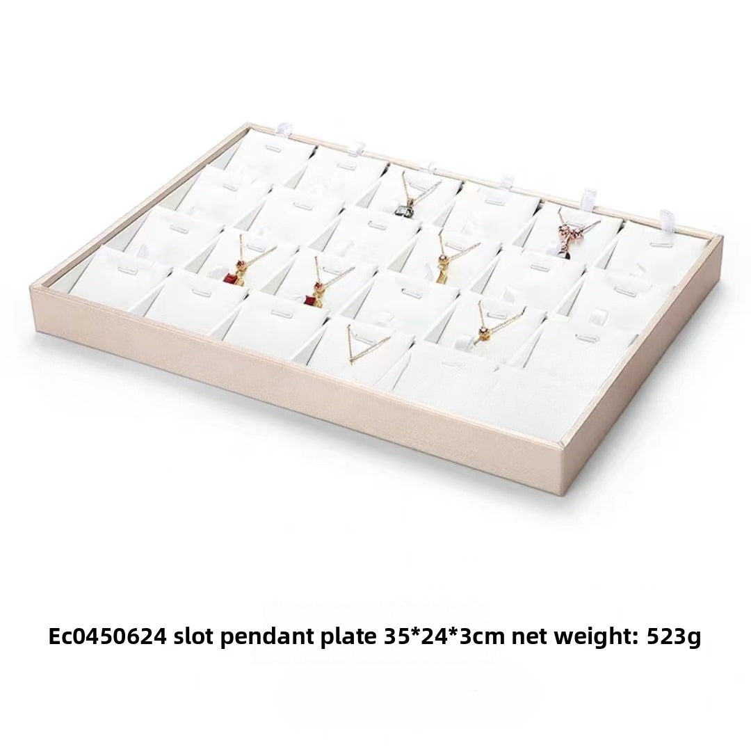 ring display and bracelet display and necklace display - Leather Tray Necklace Ring Bracelet DC0002 product view 13
