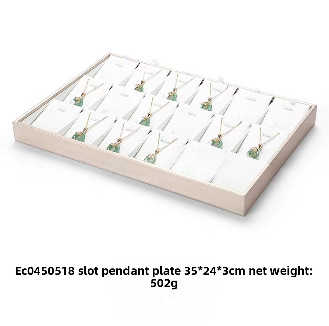 ring display and bracelet display and necklace display - Leather Tray Necklace Ring Bracelet DC0002 product view 42