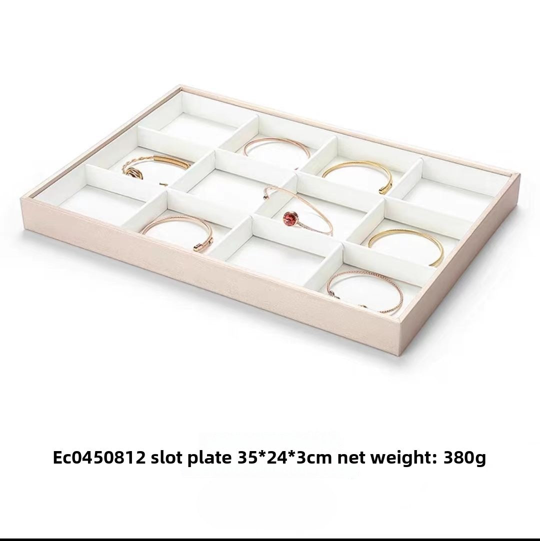 ring display and bracelet display and necklace display - Leather Tray Necklace Ring Bracelet DC0002 product view 44