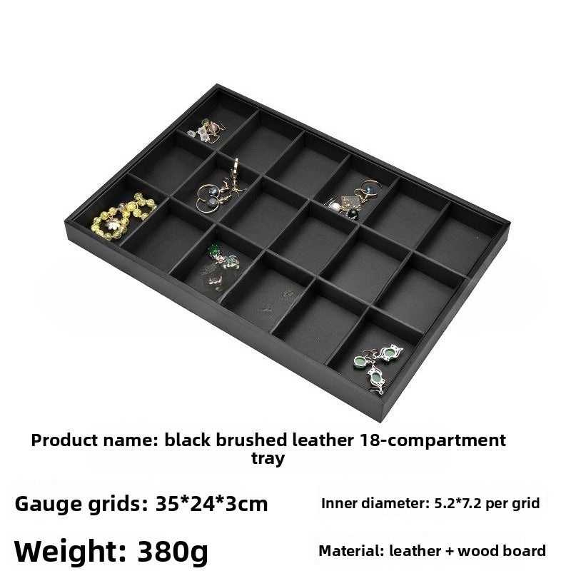 ring display and bracelet display and necklace display - Leather Tray Necklace Ring Bracelet DC0002 product view 40