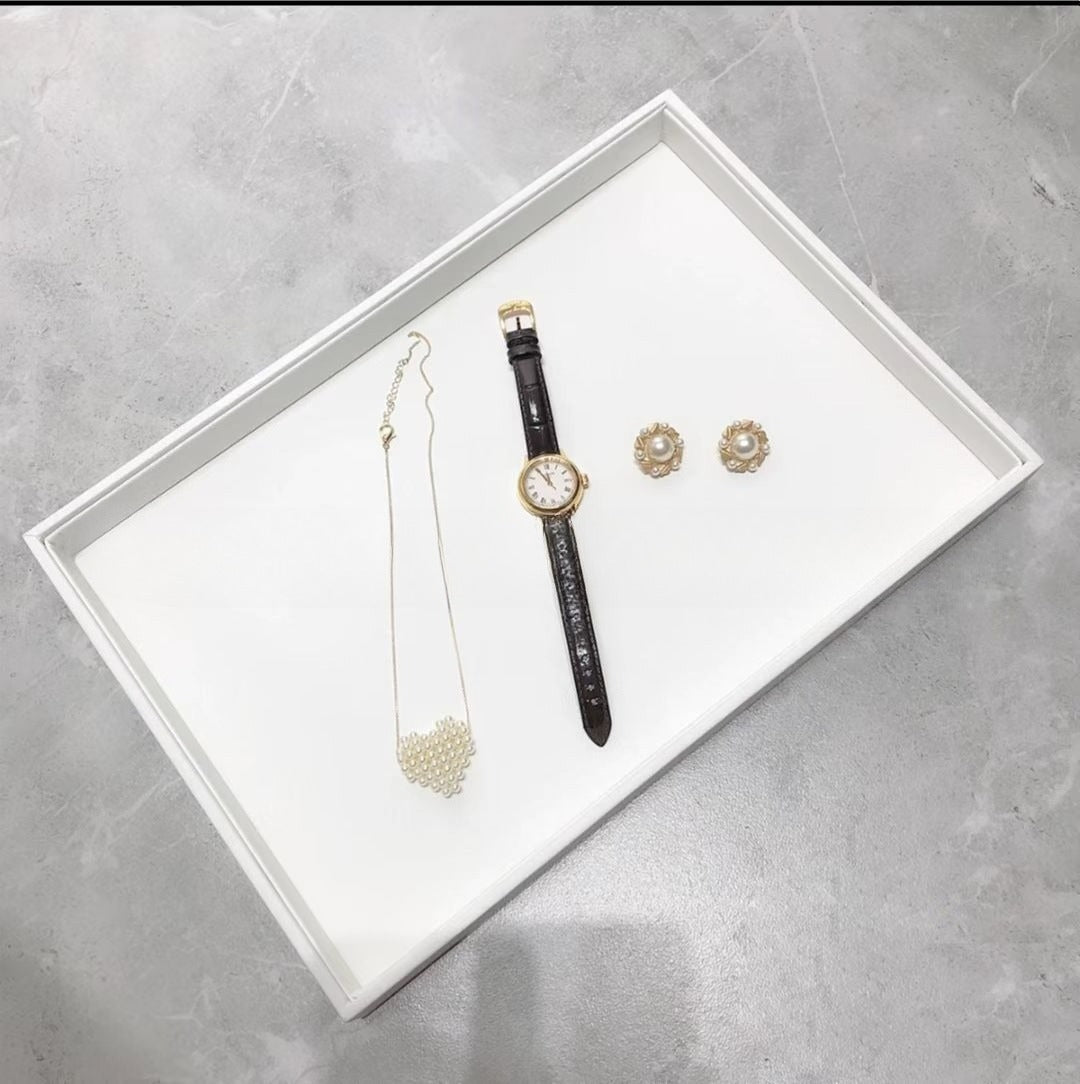 ring display and bracelet display and necklace display - Leather Tray Necklace Ring Bracelet DC0002 product view 32