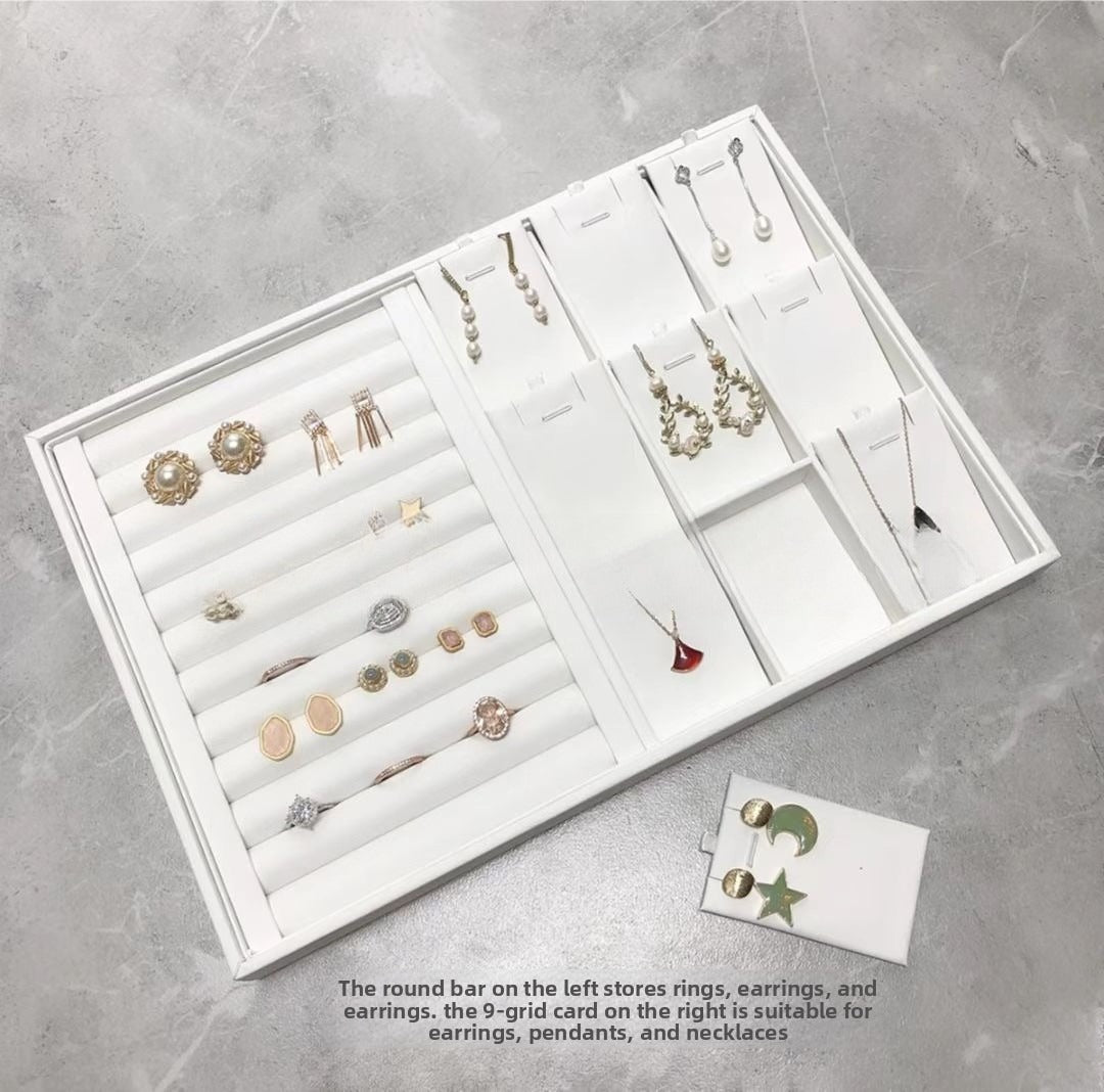 ring display and bracelet display and necklace display - Leather Tray Necklace Ring Bracelet DC0002 product view 24