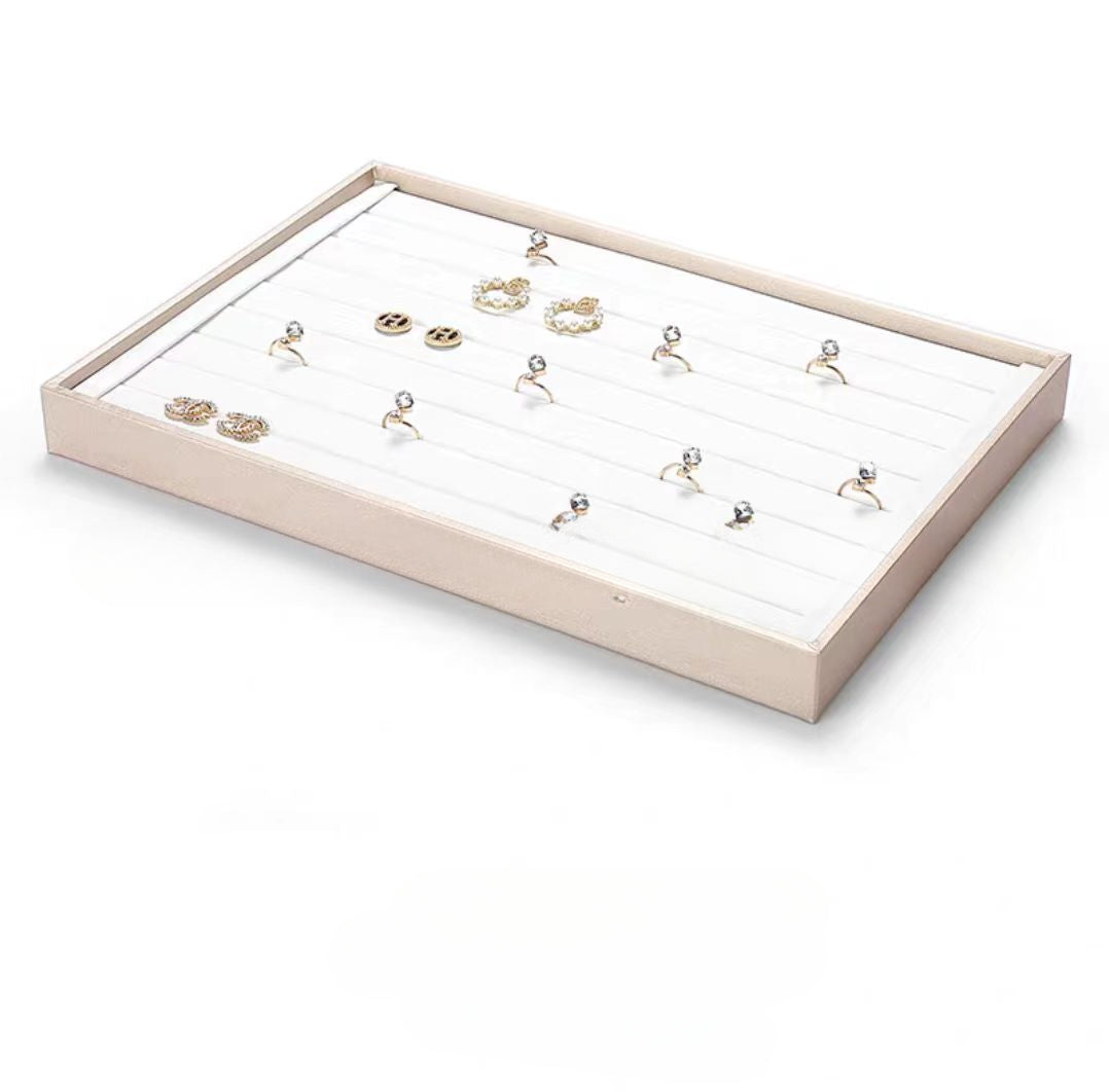 ring display and bracelet display and necklace display - Leather Tray Necklace Ring Bracelet DC0002 product view 06