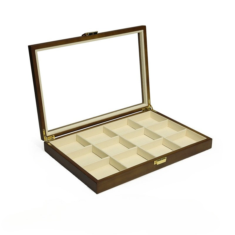 ring display and bracelet display and necklace display - Wooden Wood Tray Necklace Ring Bracelet C01075 product view 05