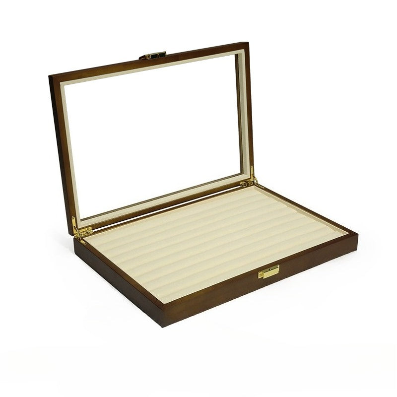 ring display and bracelet display and necklace display - Wooden Wood Tray Necklace Ring Bracelet C01075 product view 07