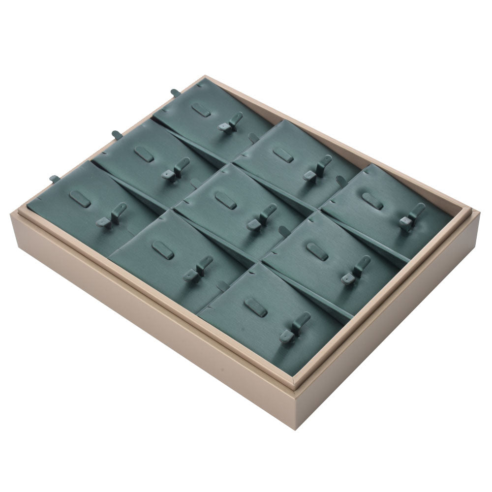 ring display and earring display - 12 Gray PU Display Earring Ring Tray T002-E2 PU-G product view 05