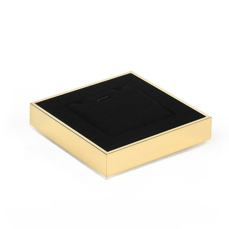 ring display and earring display and necklace display - Black Microfiber Display Necklace Ring Earring C01190 detail view