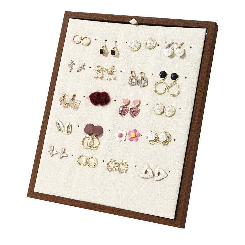 ring display and earring display and sterling silver jewelry - Black Ring Earrings Display Stand product view 05