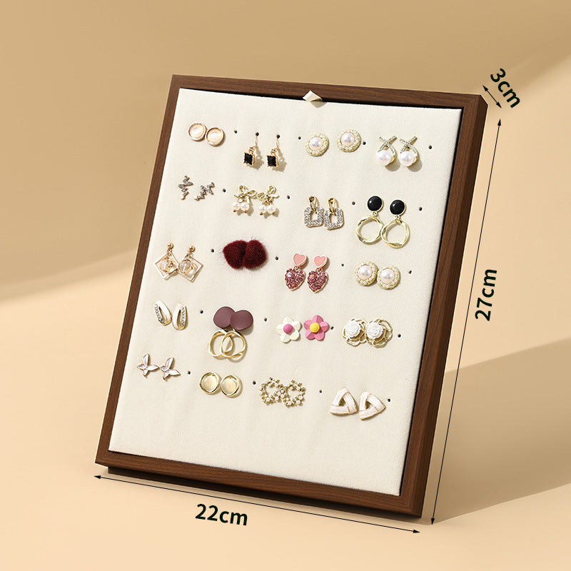 ring display and earring display and sterling silver jewelry - Black Ring Earrings Display Stand product view 06