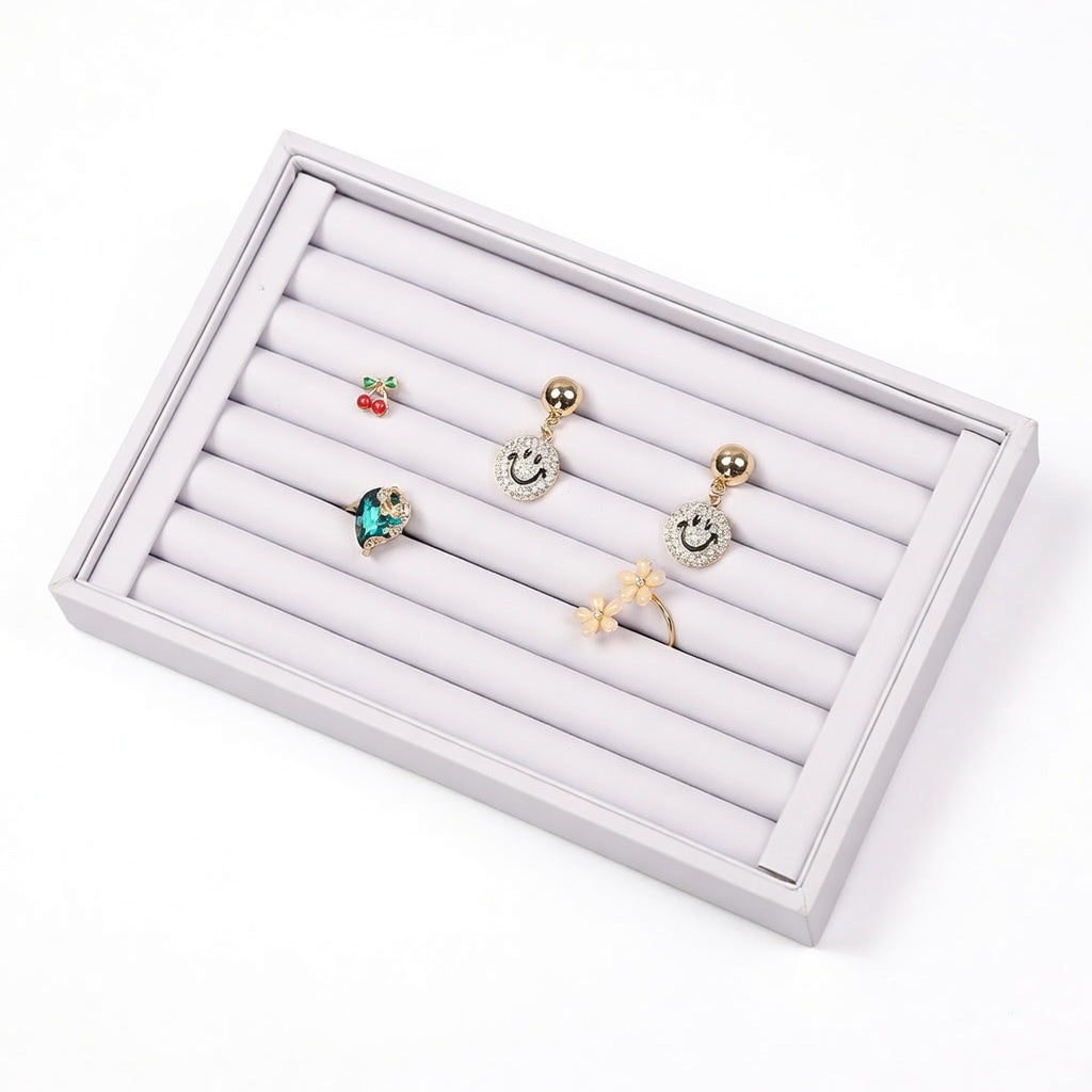 ring display and earring display - Velvet Ring Earring Tray Display product view 05