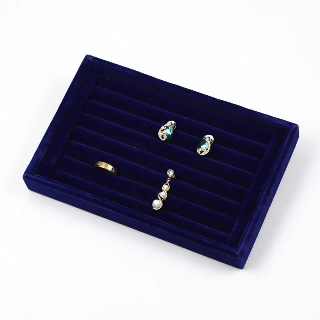 ring display and earring display - Velvet Ring Earring Tray Display product view 11