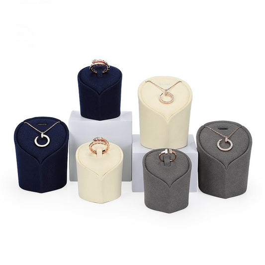 ring display - Microfiber Ring Display Stand C01235 front view