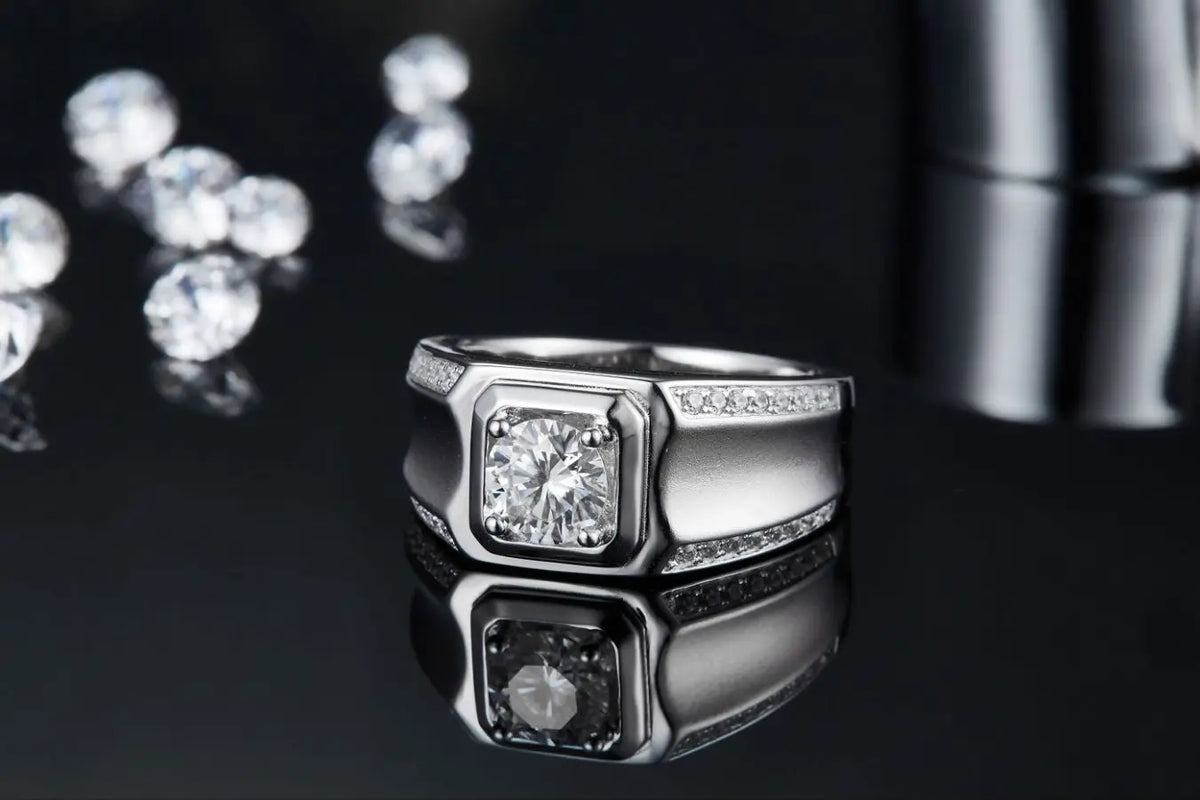 sterling silver jewelry - Silver Ring SLM0066R-silver-6 detail view