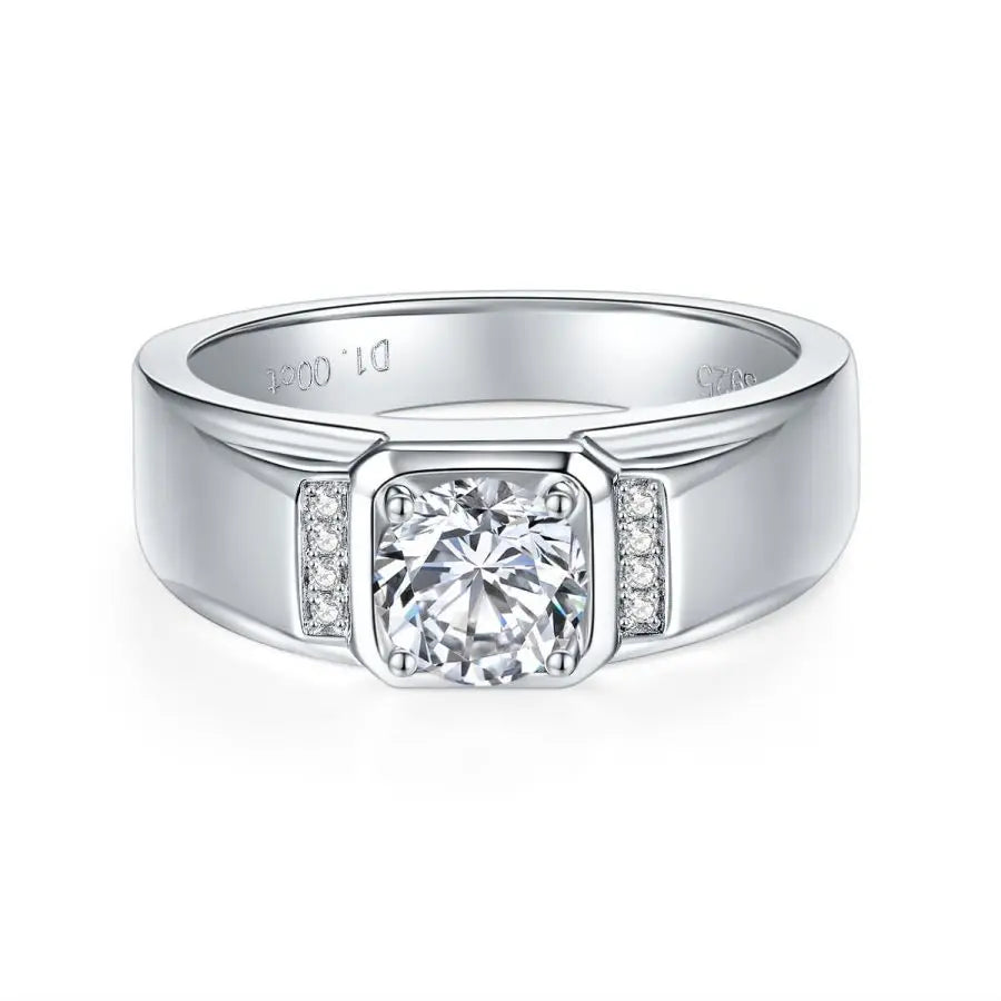 sterling silver jewelry - Silver Ring SLM0065R-silver-6 open view