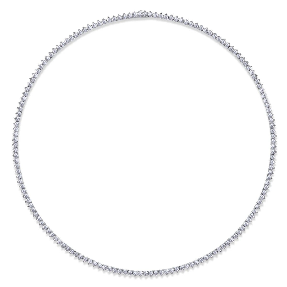 sterling silver jewelry - 925 Silver Bracelet SLM0043B-White-17cm/6.7in front view