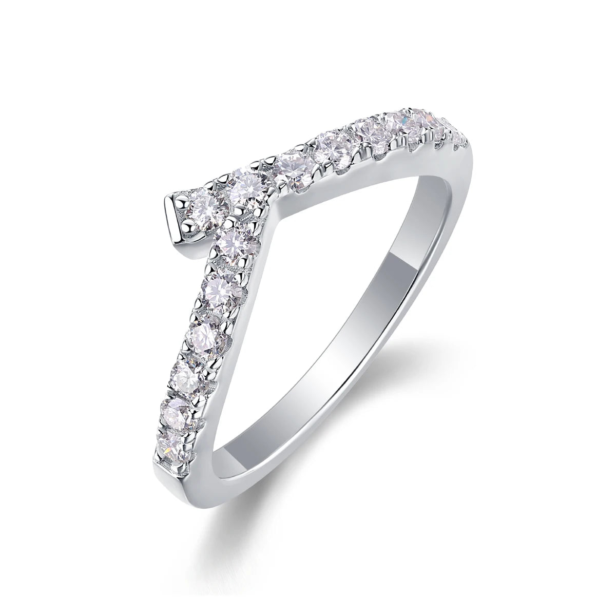 sterling silver jewelry - 925 Silver Ring SLM0138R-silver-6 front view