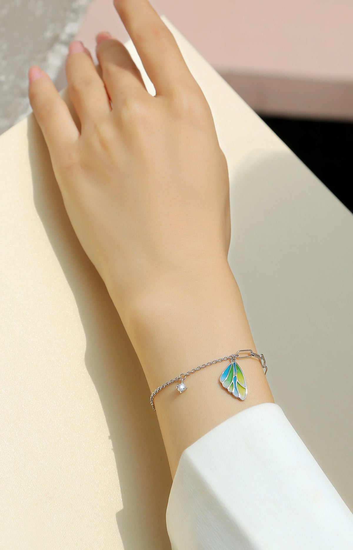 sterling silver jewelry - 925 Silver Bracelet SLM0046B-silver-19cm product view 05