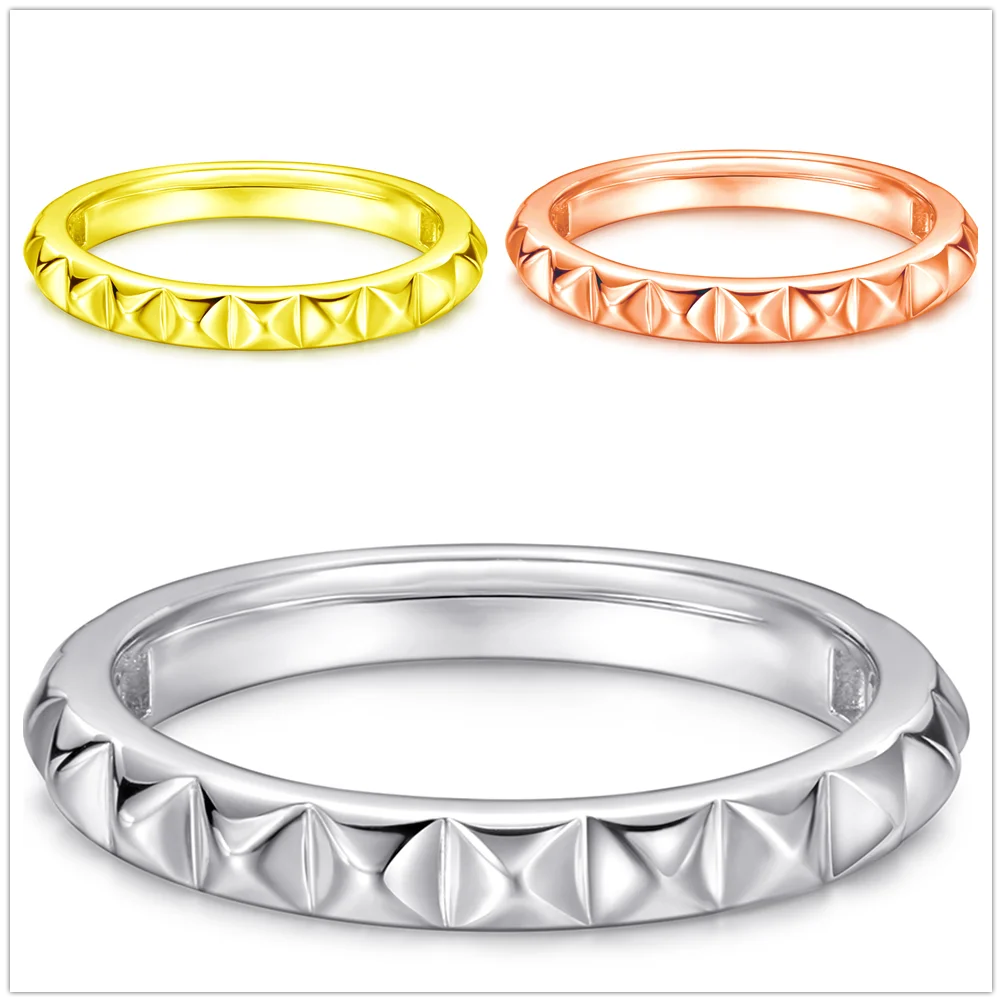 sterling silver jewelry - 925 Yellow Gold Rings SLZ0044R-silver ring-6 open view