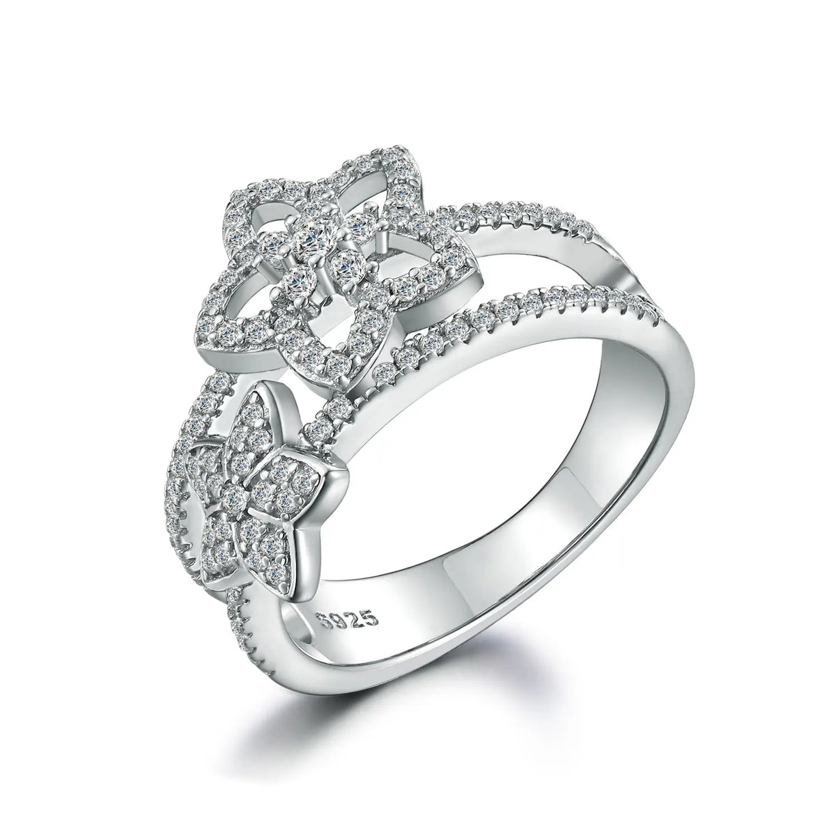 sterling silver jewelry - 925 Silver Rings SLZ0041R-weddding Rings-6 front view