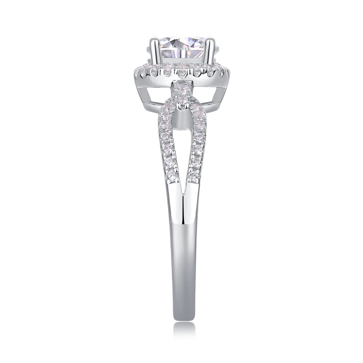 sterling silver jewelry - 27 Silver Ring SLM0157R-White-6 detail view