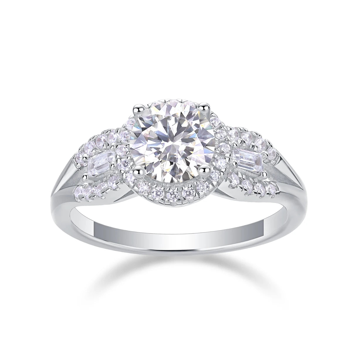 sterling silver jewelry - 11 Silver Ring SLM0174R-White-6 product view 07