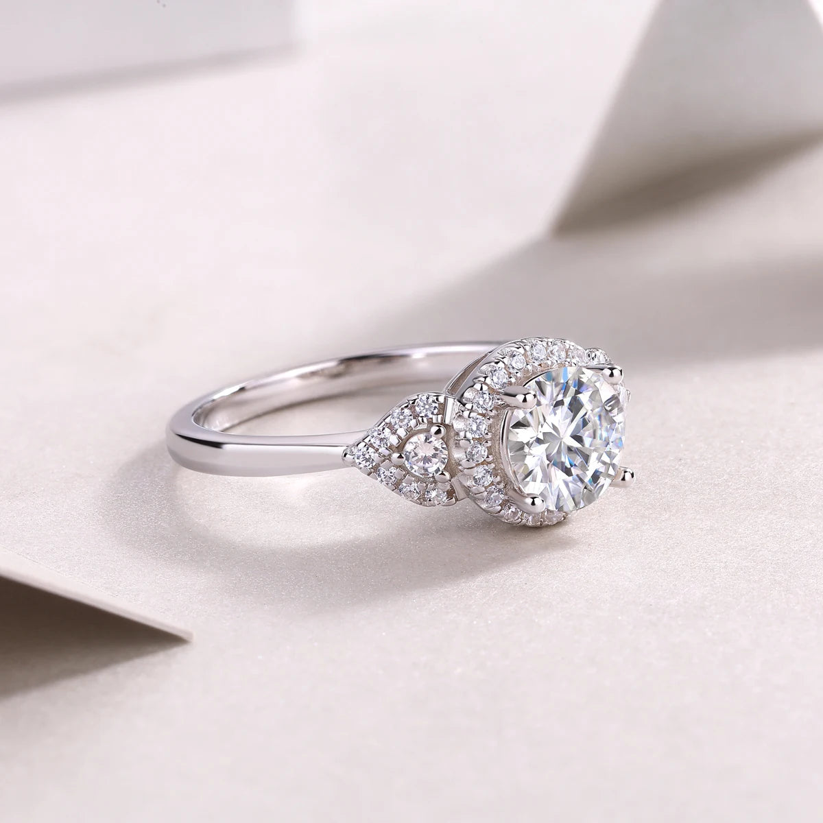 sterling silver jewelry - 14 Silver Ring SLM0170R-White-6 product view 05