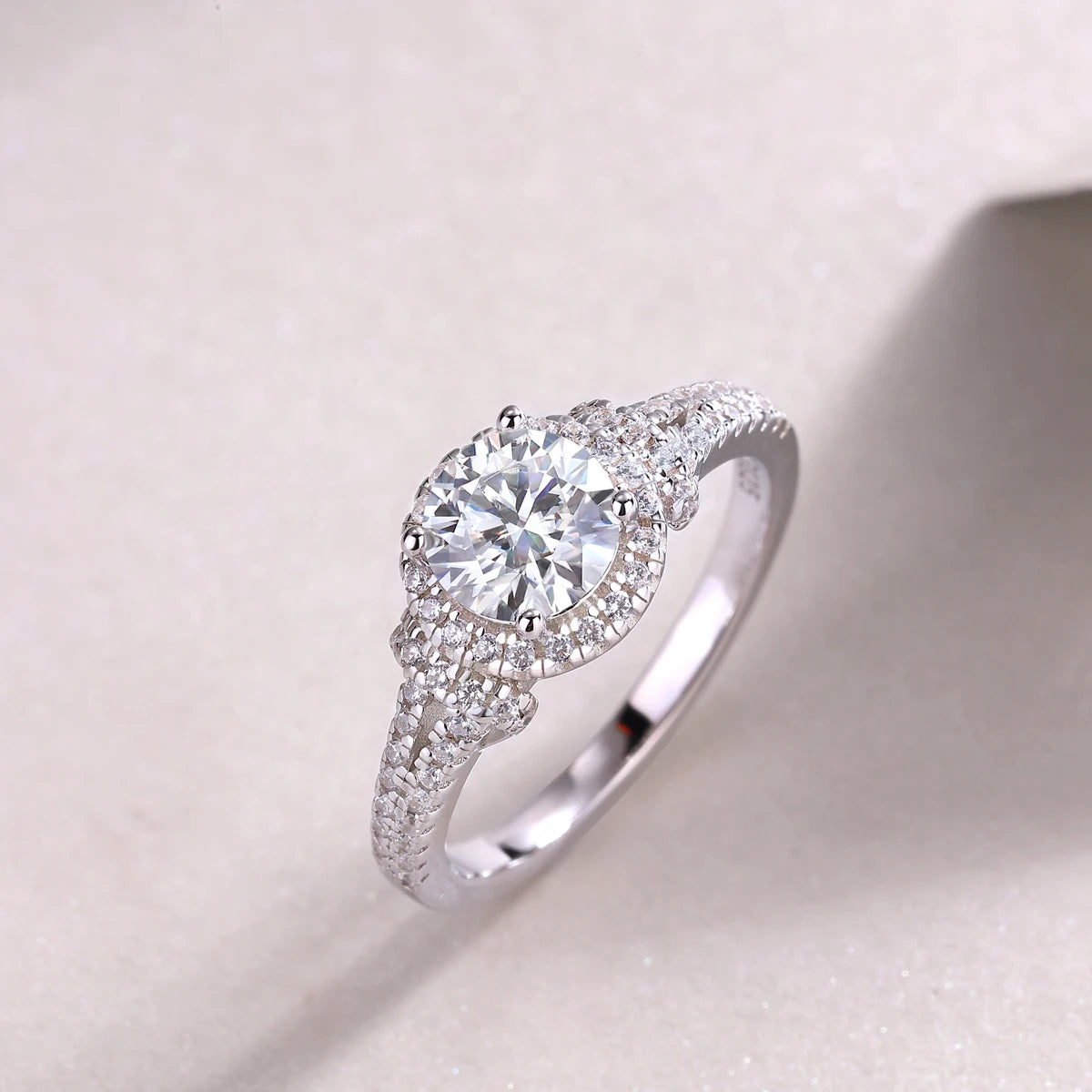 sterling silver jewelry - 16 Silver Ring SLM0168R-White-6 product view 05