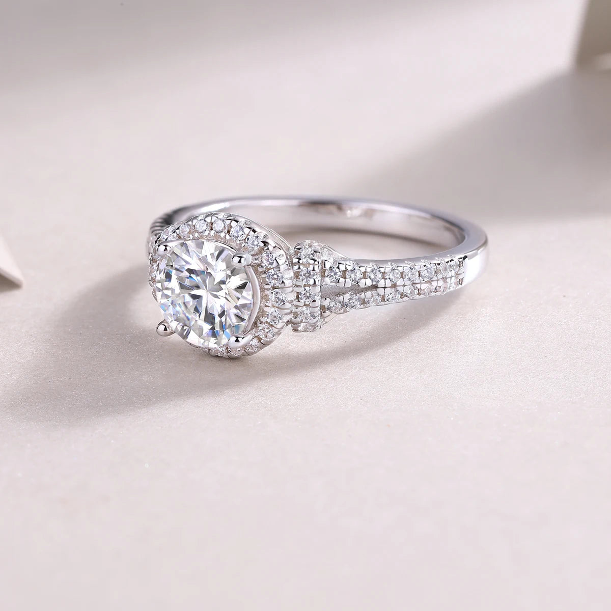 sterling silver jewelry - 16 Silver Ring SLM0168R-White-6 product view 06