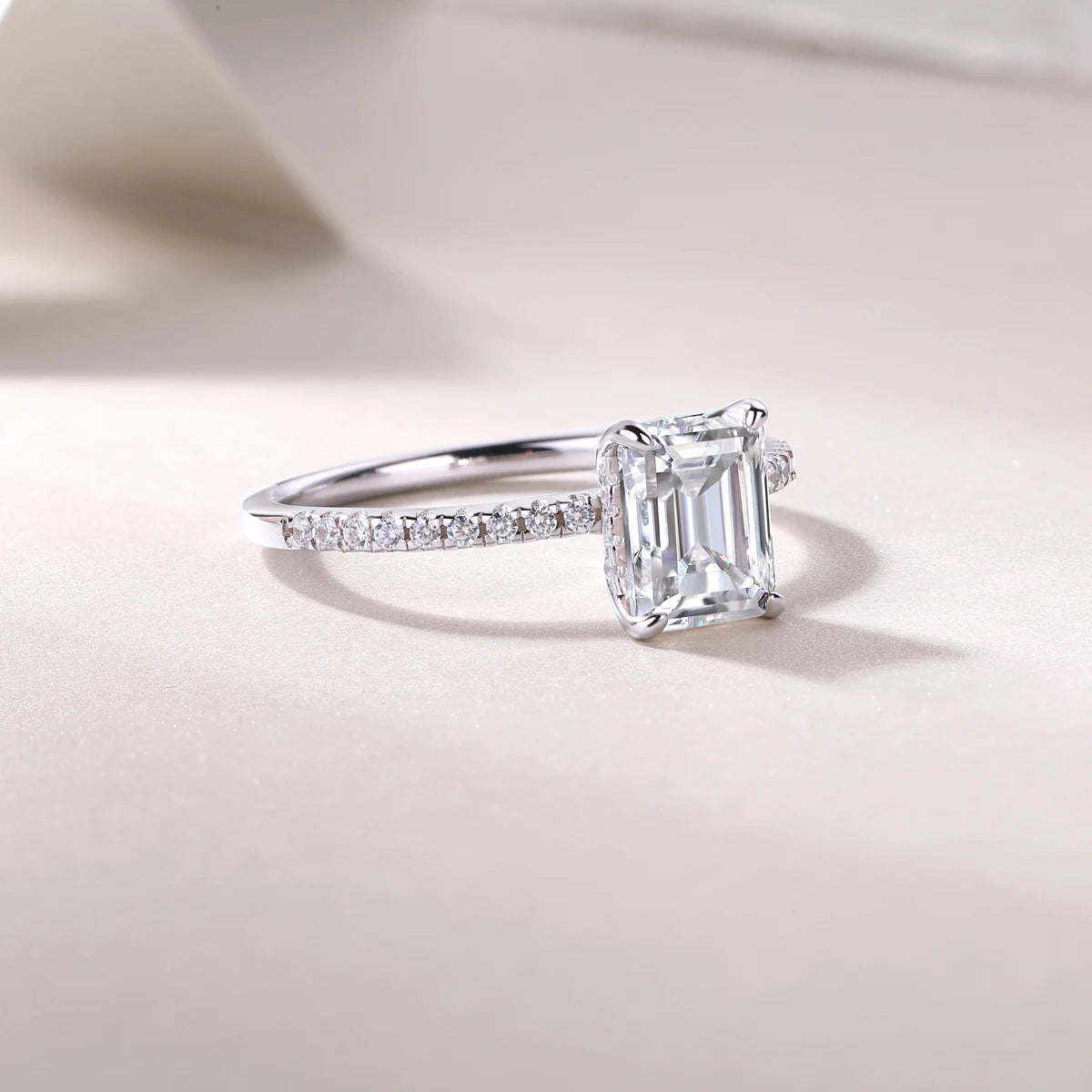 sterling silver jewelry - 20 Silver Ring SLM0164R-White-6 product view 05