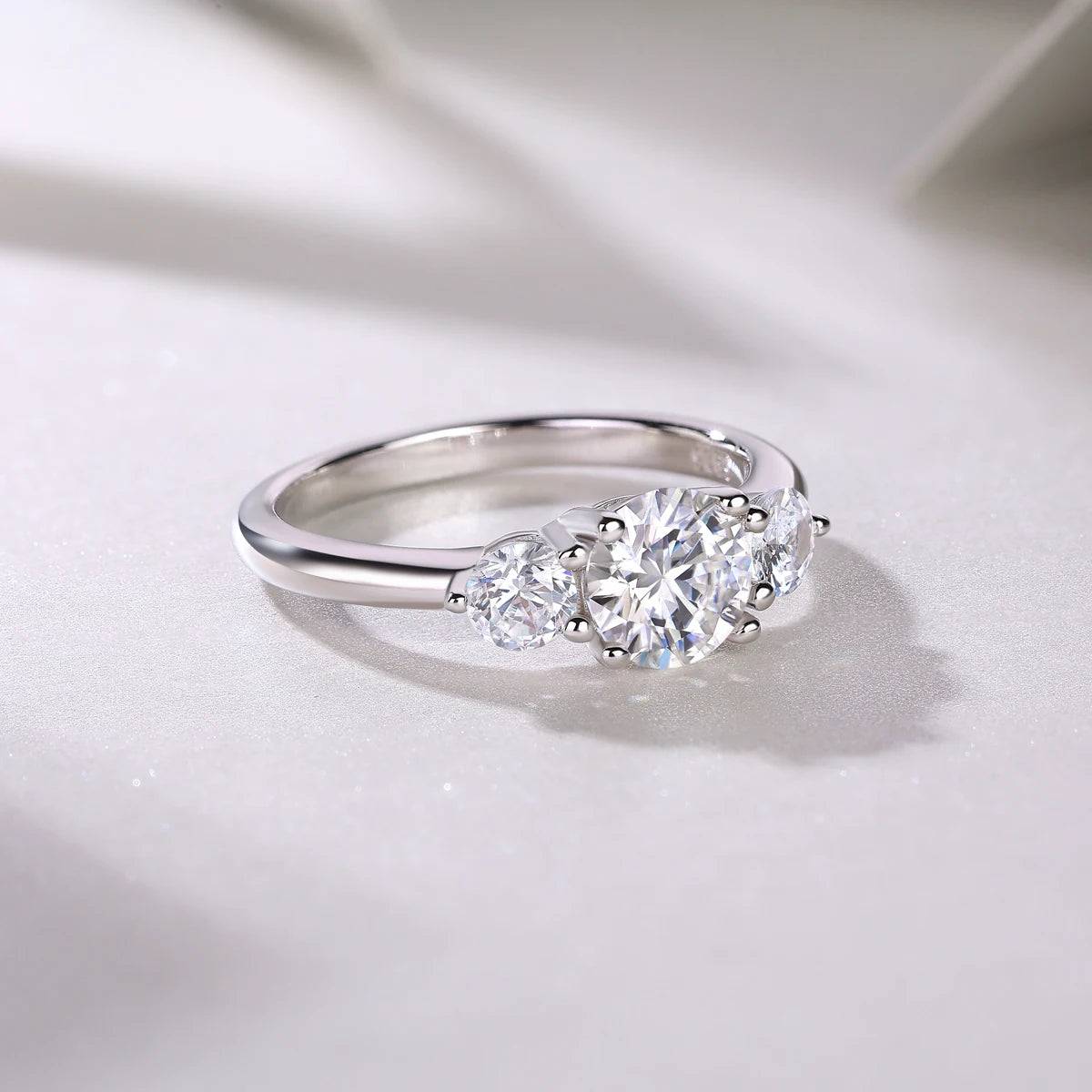 sterling silver jewelry - 21 Silver Ring SLM0163R-White-6 product view 06