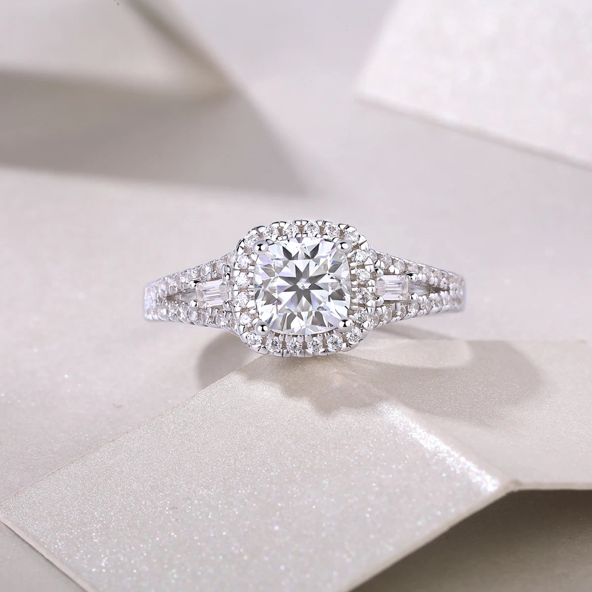 sterling silver jewelry - 31 Silver Ring SLM0153R-White-6 product view 05