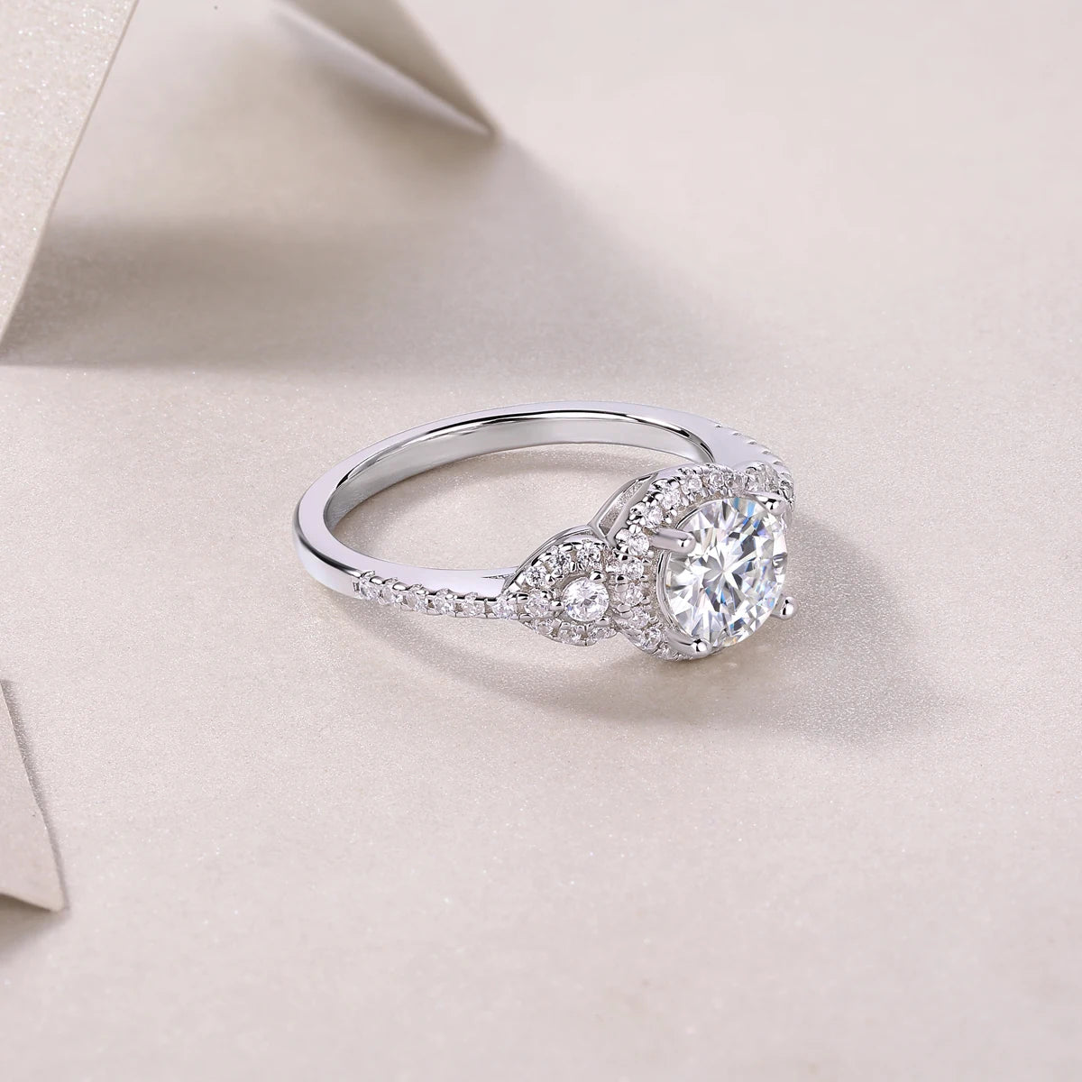 sterling silver jewelry - 32 Silver Ring SLM0152R-White-6 product view 06
