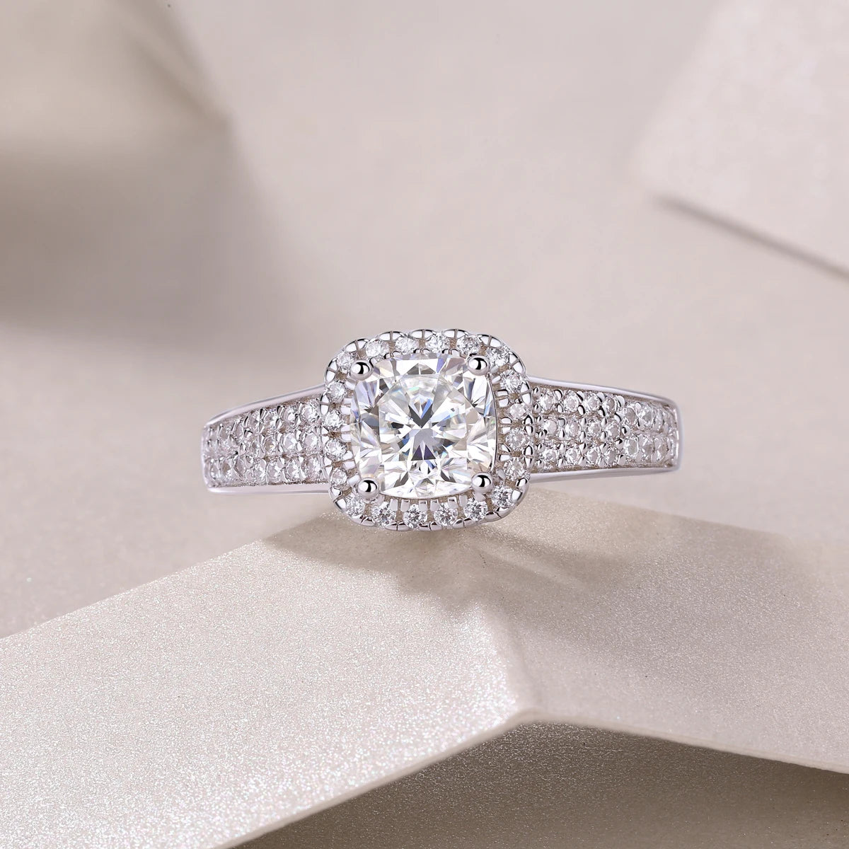 sterling silver jewelry - 37 Silver Ring SLM0147R-White-6 product view 05